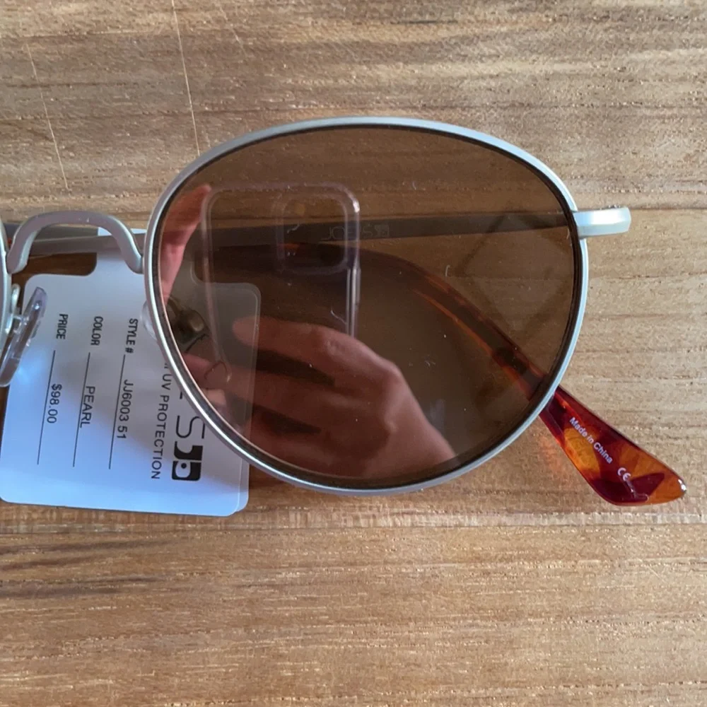 Joe’s Jeans Aviator Sunglasses Brown Lens